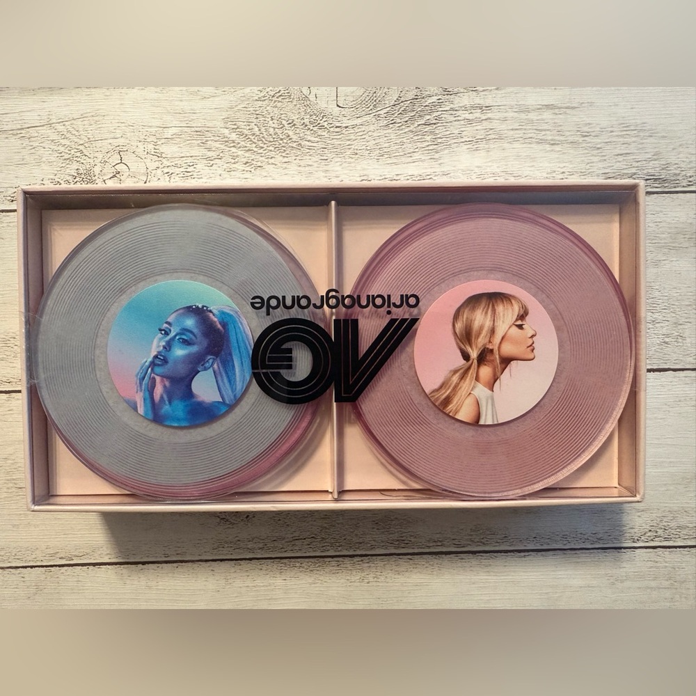 Ariana Grande Coaster Set Vinyl Record Replica Set of 6 Drink Coasters